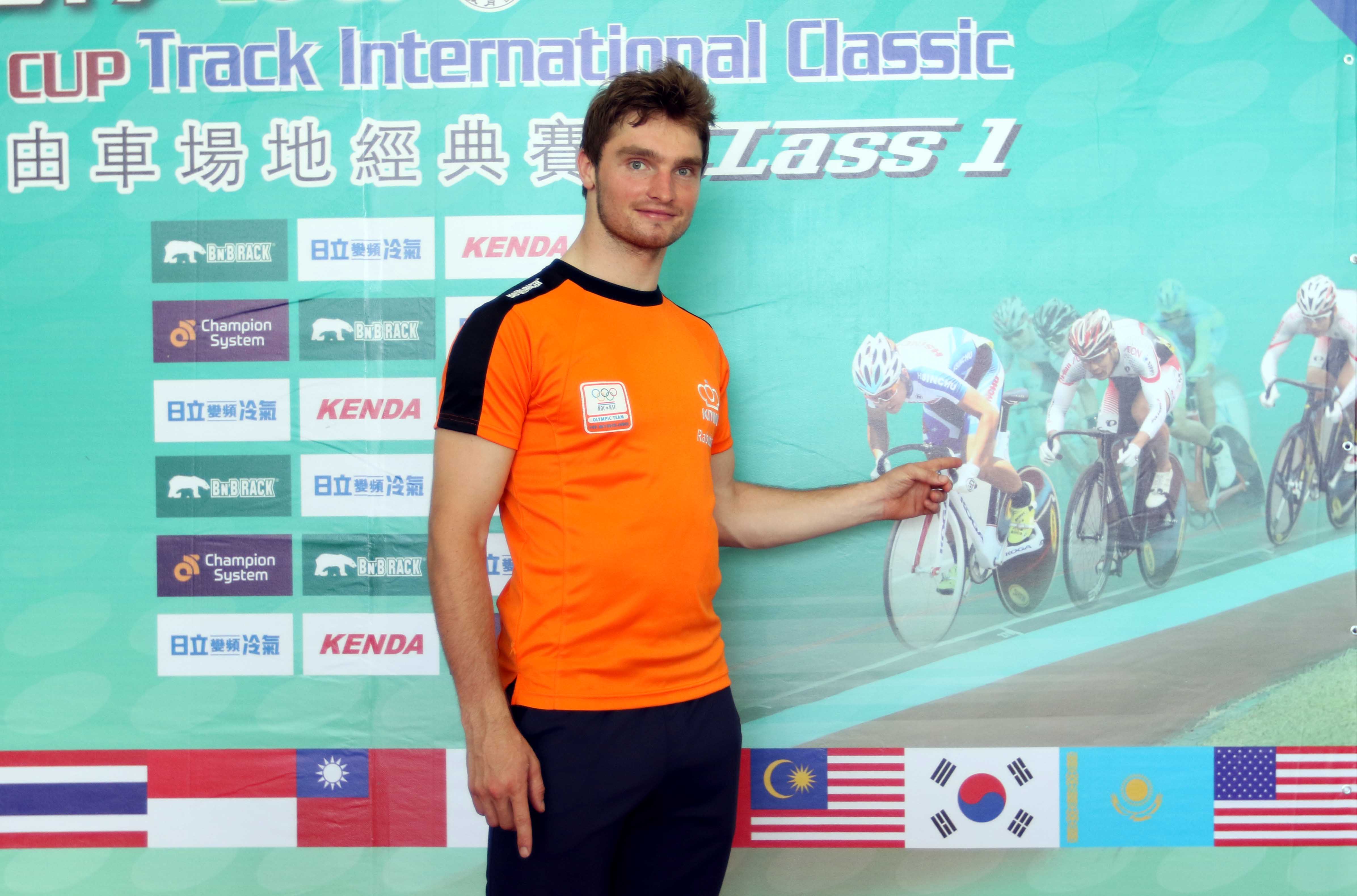 177里約奧運競輪賽銀牌荷蘭Matthijs Bchli來台參加國際自由車場地經典賽中華民國自由車協會提供
