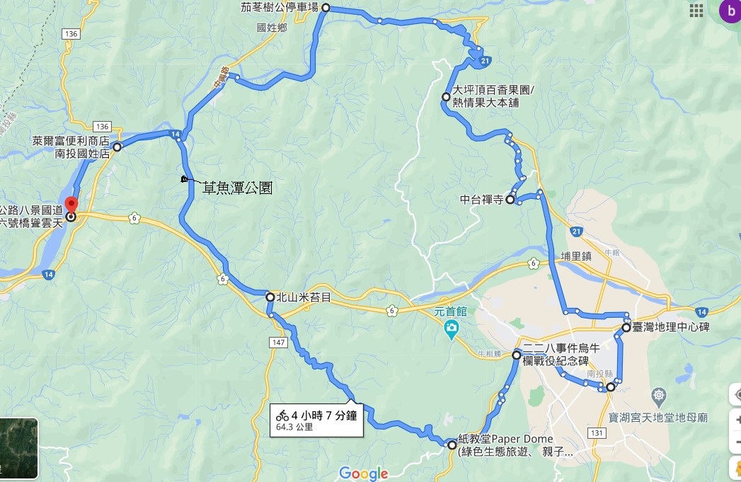C119TR04 中潭公路地圖